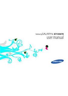 Samsung Galaxy Fit manual